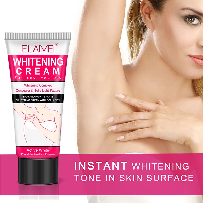 ELAIMEI Whitening Cream Face Body Lightening Creams Underarm Armpit Whitening Cream Legs Knees Private Parts Body Nature White 2