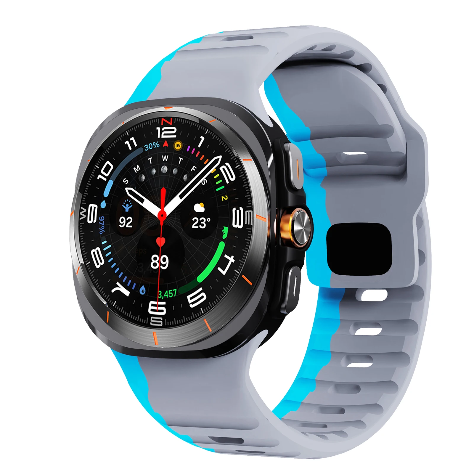 Enhanced Silicone Sport Strap for Galaxy Watch Ultra 47mm - Premium Watch Accessories