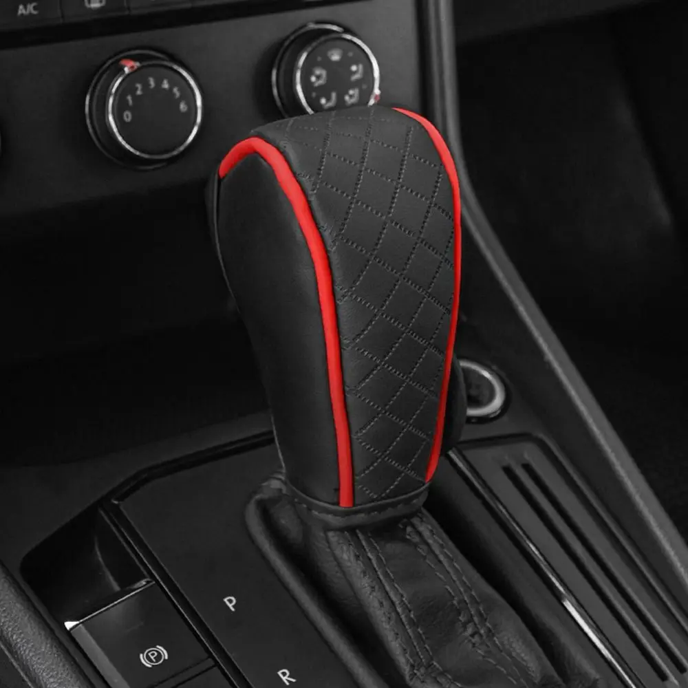 Car Shift Handle Cover Fashion Handle Cover Grip Non-Slip Protective Covers Shift Knob Cover Interior Accessories
