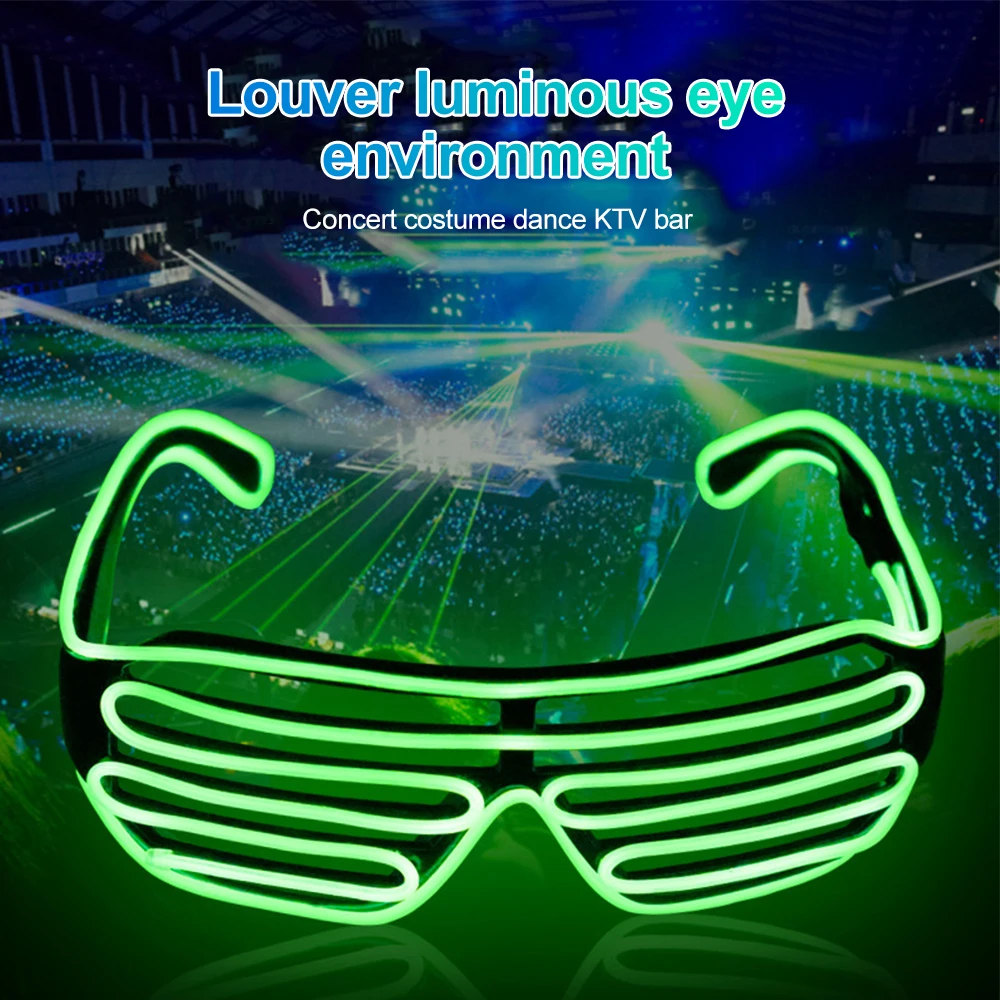 

Fashion Motorcycle Light Up LED Glasses Night Cycling Motor Headwear for Rider Christmas Thanksgiving Day Music Festivals