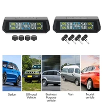 Solar/USB Powered Tire Pressure Monitoring System with 4 Sensors Tire Pressure Monitor System LCD Display for RV Sedan SUV Truck - Image 2