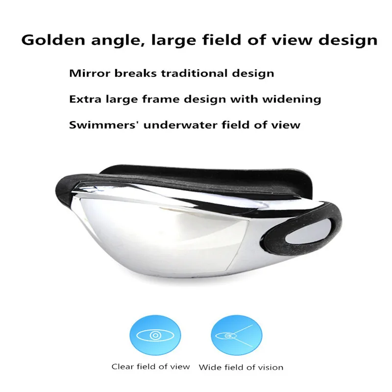 4 adult swimming high-definition anti fog electroplated swimming goggles, waterproof silicone nose clip earplugs, caps