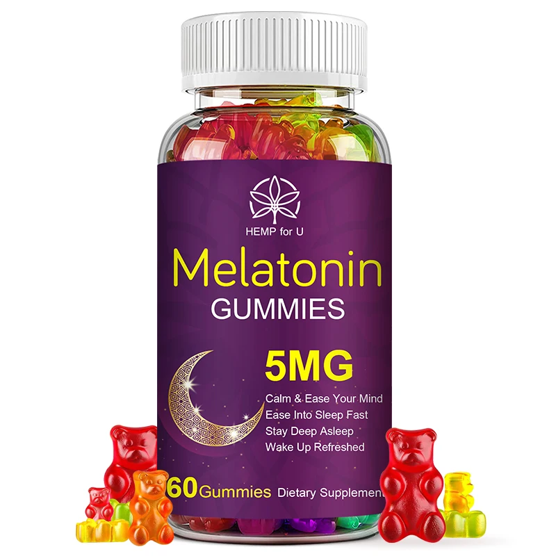 HFU10Mg Melatonin Gummies Relieve Stress Improve Sleep Insomnia Enhance Immunity Vitamin B6 Vegetarian Sleeping Products | Красота и