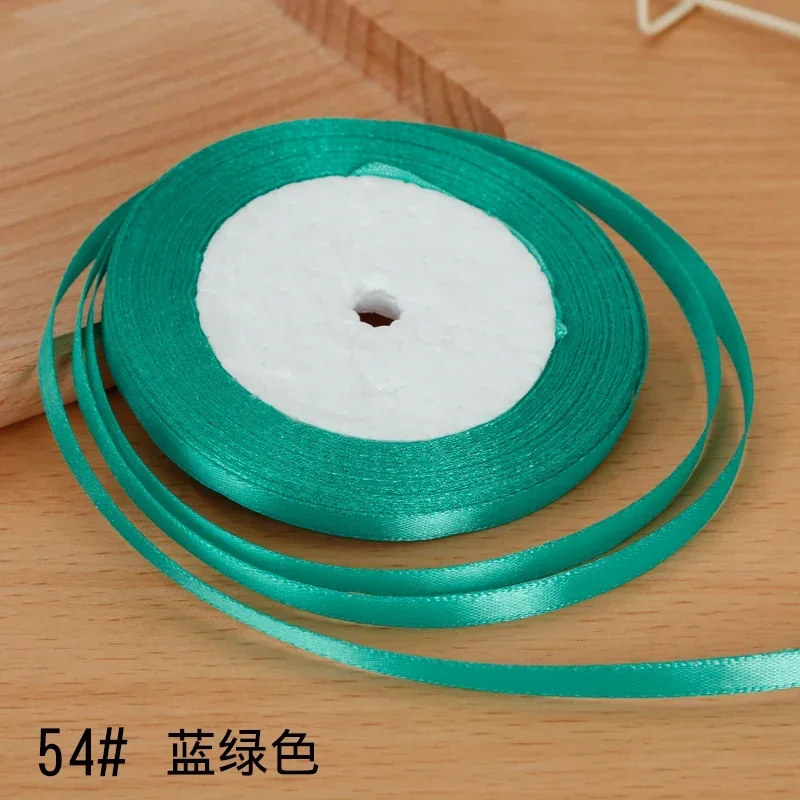 Elegant 6mm Satin Ribbon - Perfect for Bows, Floral Bouquets, and Gift Wrapping