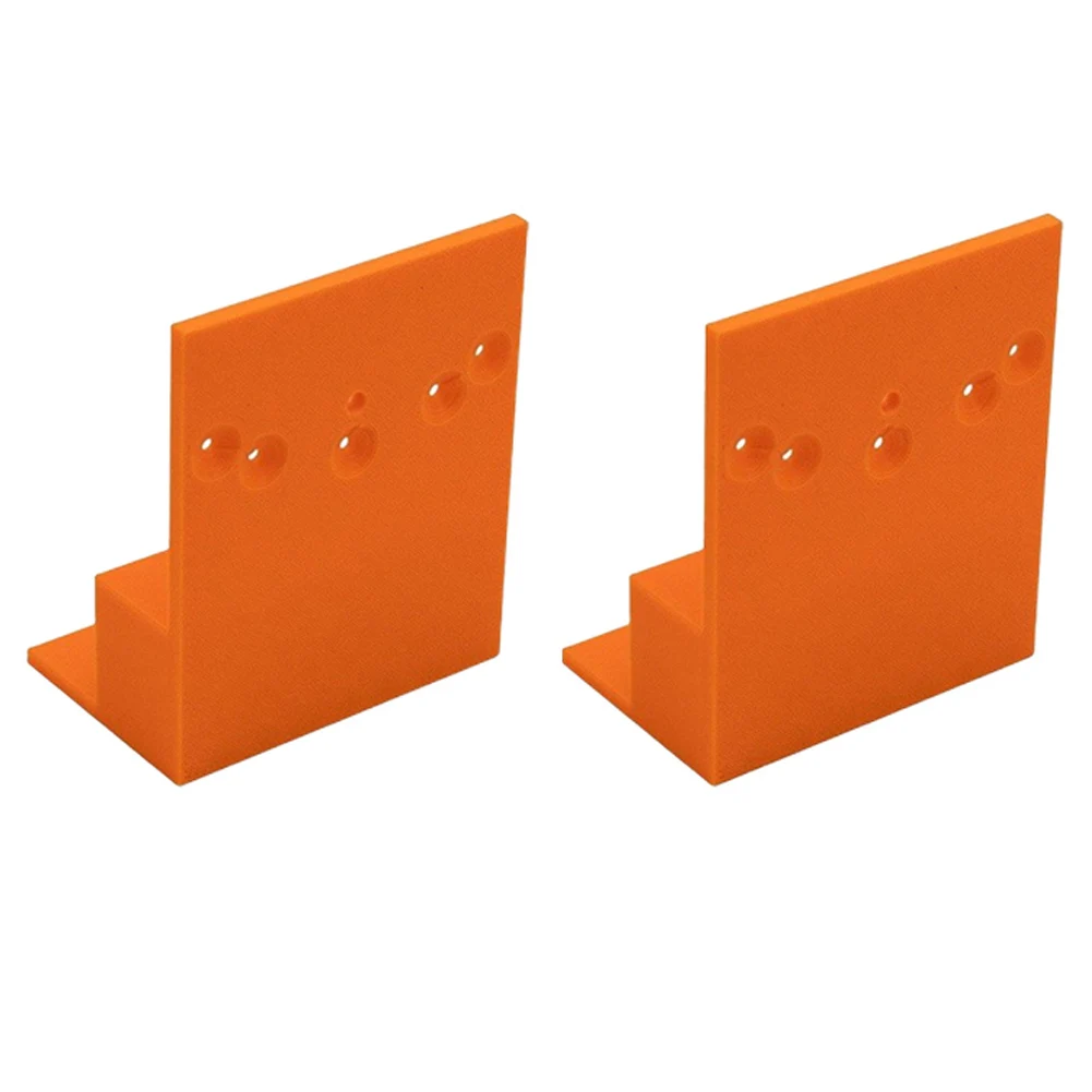 Stepped Positioning Plate For Wardrobe Side Installation Precision Tool Orange Plastic Hinge Mounting Cabinet Assembly Jig