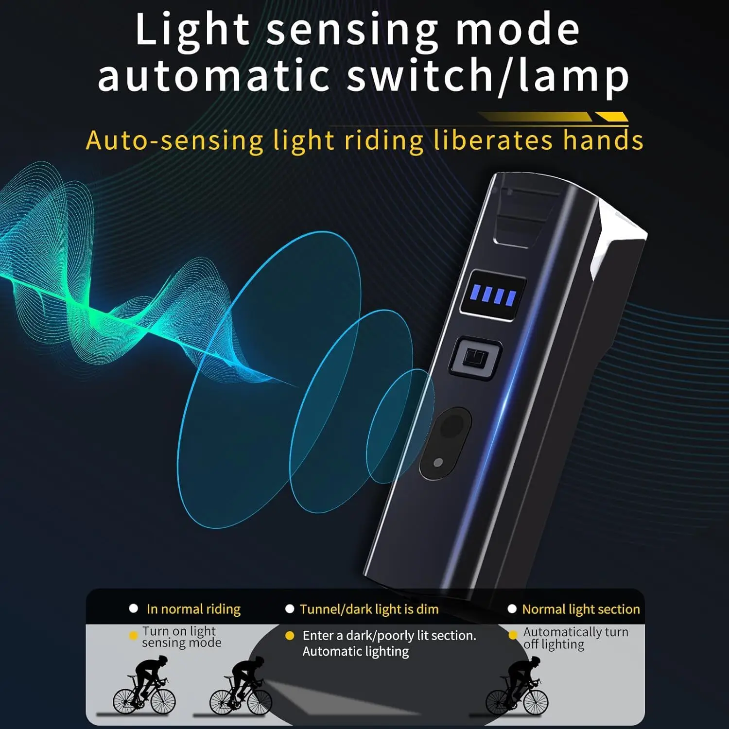 Super Bright Bicycle Light 2000mAh Bike Headlight Flashlight Handlebar USB Charg