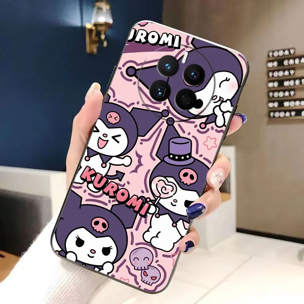 K-Kuromi Cartoon Cover Phone Case For HUAWEI P50 P40 P30