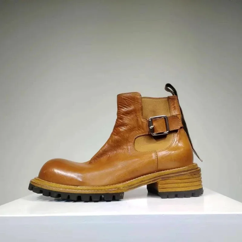 

Винтажные мужские ботинки Goodyear из натуральной кожи на толстой подошве