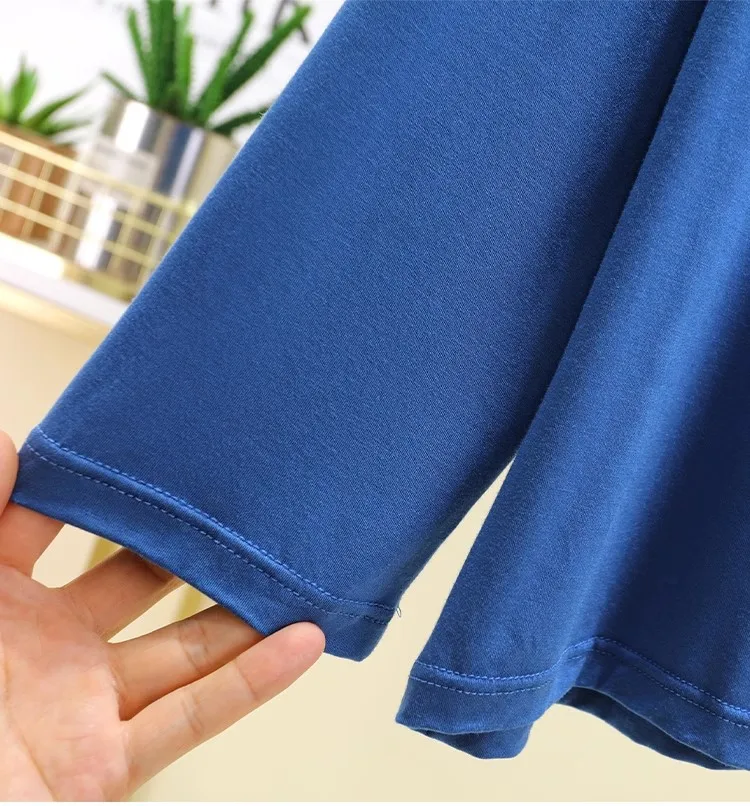 XL-4XL Pyjamas Für Männer Rundhals Langarm Nachtwäsche Set Große Größe Modal Pyjamas Mann Frühling Herbst Hause Anzug Pijama Hombre – Detail 2