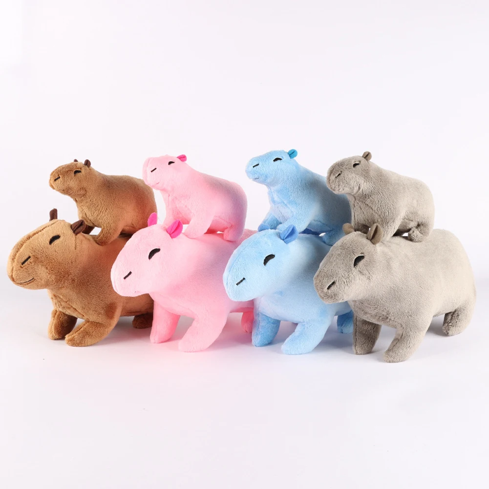 Niedliche Plüsch Capybara Figur, Plüschkissen, kuschelndes