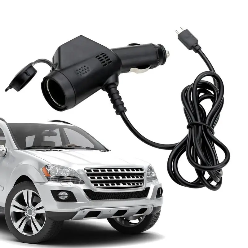 

Dual Car Charging Cable 3 In 1 Car Phone Charger Automobile Lighter Multifunctional Charging Cable And Dual USB Port Practical