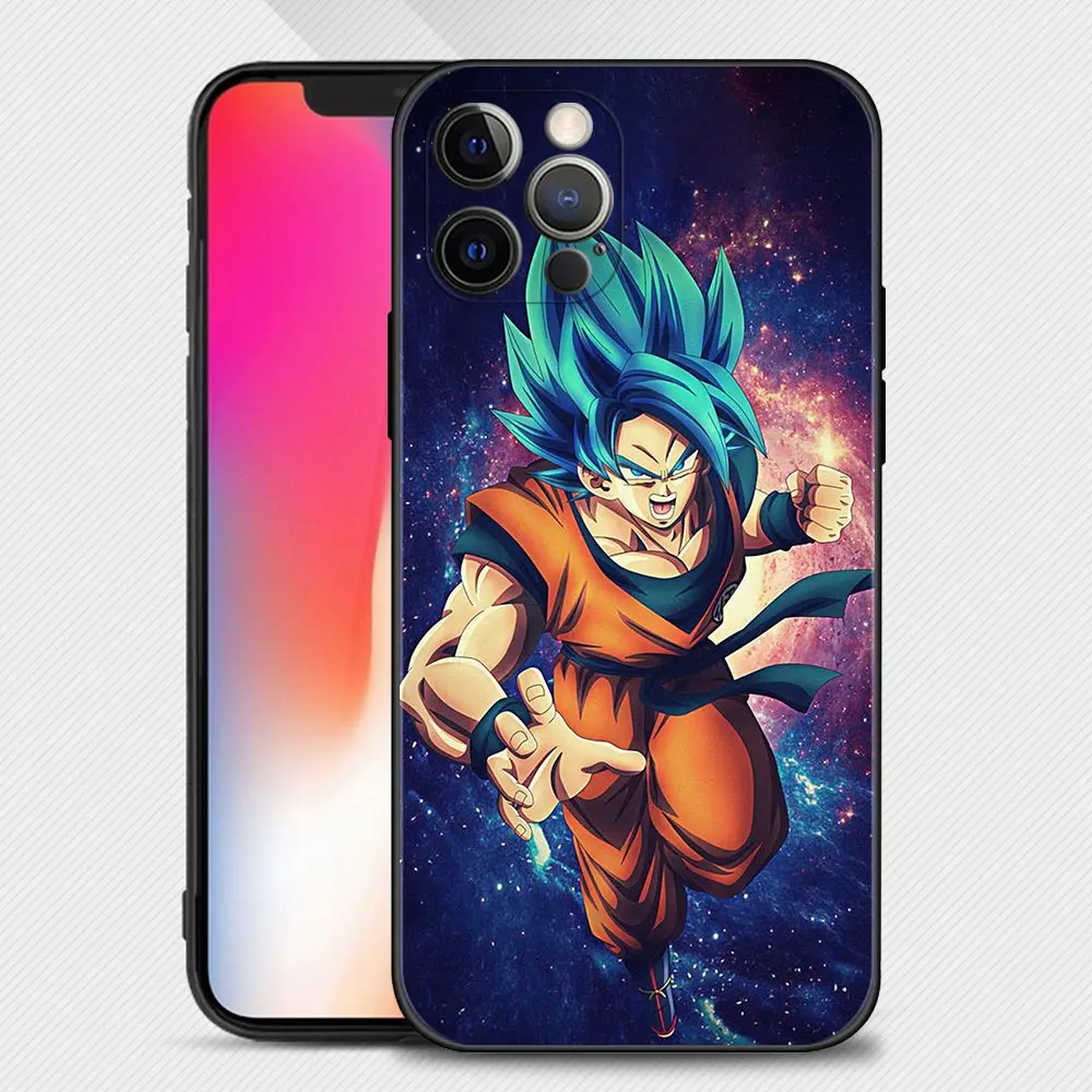 case for iphone se Phone Case for iPhone 13 12 11 Pro XS Max XR X 8 7 Plus 13mini 12mini Cover Silicone Funda Dragon Ball Galaxy Vegeta IV Son Goku best iphone se case