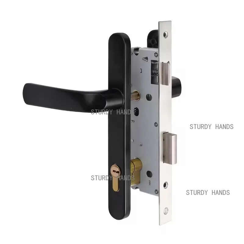 1 set of stainless steel panel bridge broken aluminum door lock indoor universal