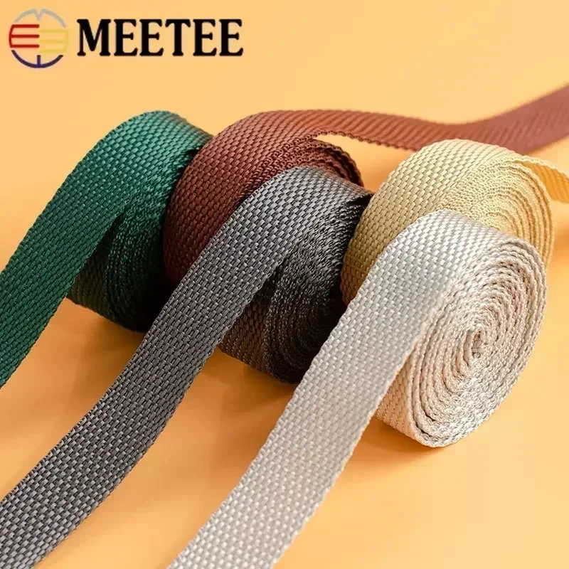 스트랩용 PP 폴리프로필렌 웨빙 테이프, 1.1mm 두께 나일론 가방 안전 벨트, DIY 의류 재봉 액세서리, 5 미터, 20-50mm