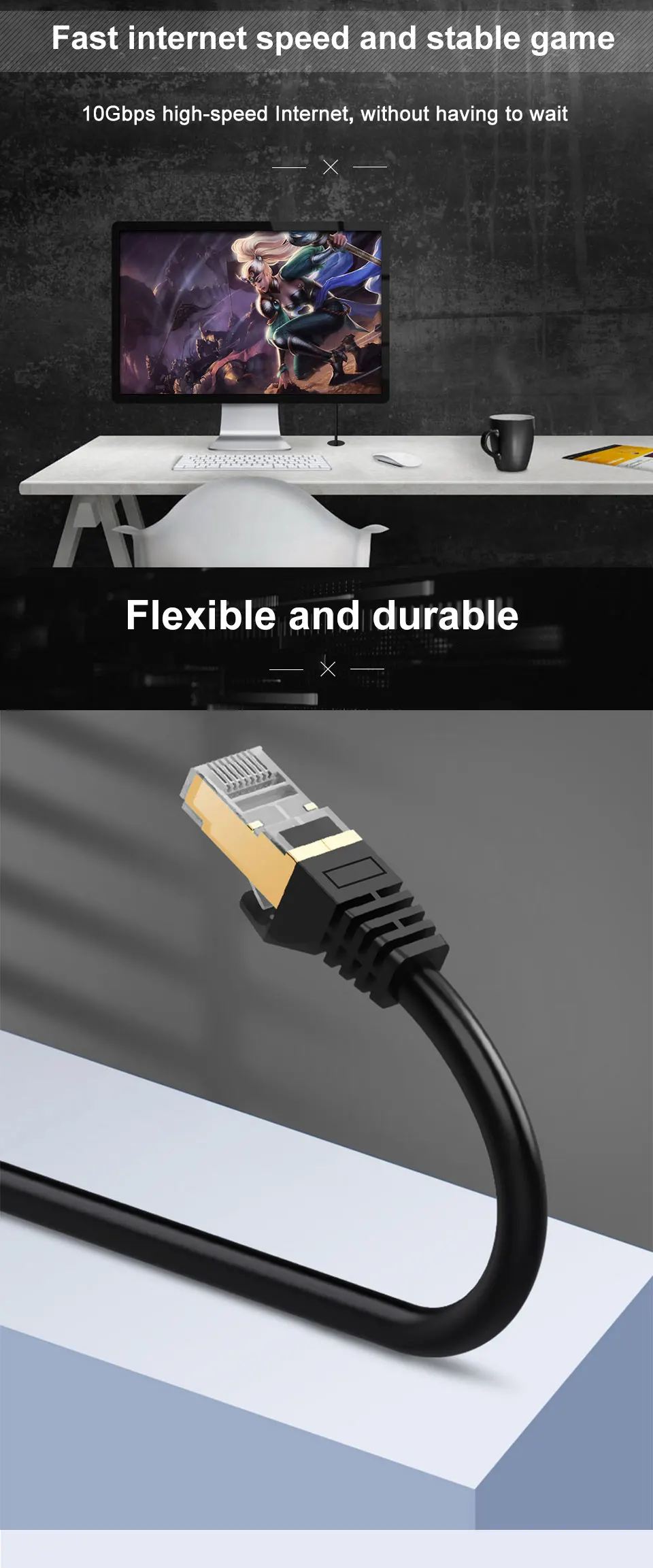 OMAY-Cabo de Rede Ethernet, Patch Cord para