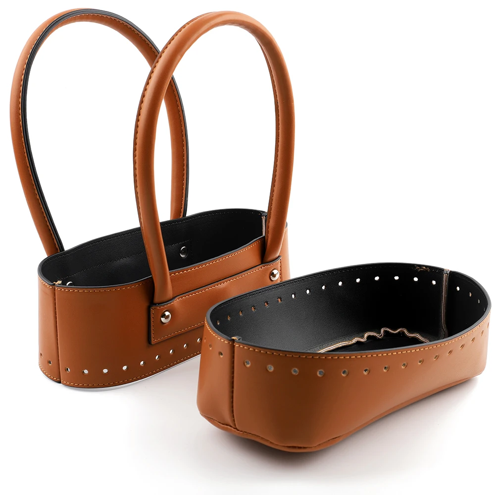 Crochet Bag With Leather Handle Leather Handles Purse Handles For