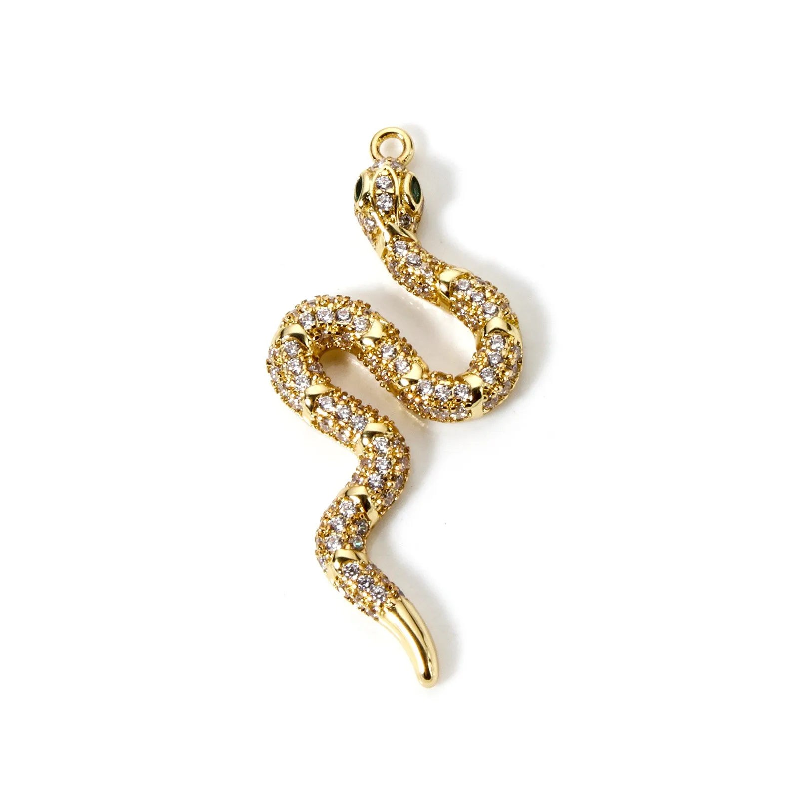1pc Neue Mode Messing Charms Mehrfarbige Schlange Tier Micro Pflastern Klar Zirkonia Anhänger DIY Frauen Halskette Schmuck Erkenntnisse – Detail 1