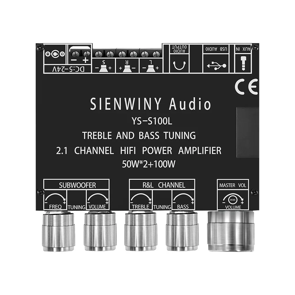 Audio amplifier board YS-S100L 50W*2+100W 2.1 Subwoofer Amplifier Board 3 Channel CS8673E Bluetooth 5.1 DIY Home Audio Stereo Subwoofer Amplifier Boar