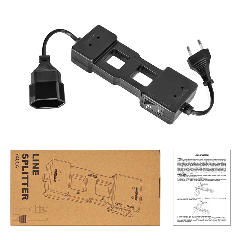 7400A Line splitter is an auxiliary tool for clamp ammeter orfor multimeterAccurately and conveniently measure the current value 6
