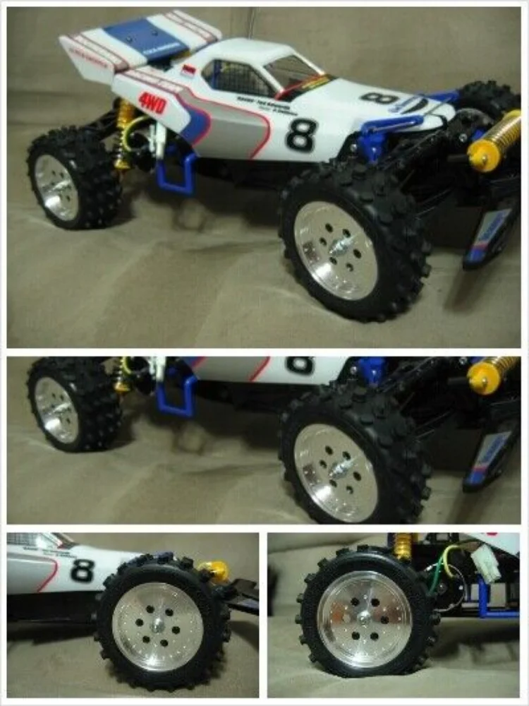 Aluminum Alloy Wheels Hub Set for Tamiya Super Hot Shot Super