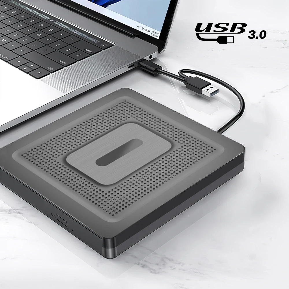 Usb 3.0 Slim External Dvd Rw Cd Writer Drive Burner Reader Player Unità Ottiche Per Laptop Pc Dvd Burner Dvd Portatil