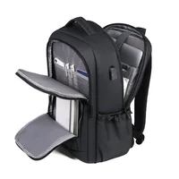 Crossten Large Capacity 15.6 inch Laptop Backpack Durable Daily School Bag Multifunctional USB Charging Port Water Resistant 2