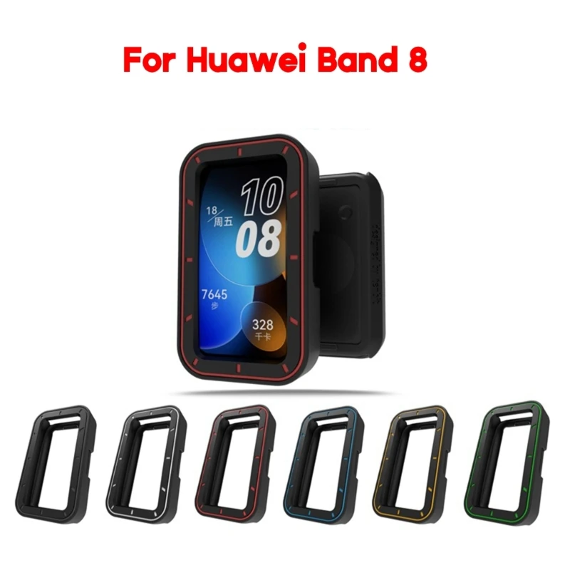

Shockproof Bumper-Housing Anti-scratch Cover Sleeve for Band 8 Screen Protector
