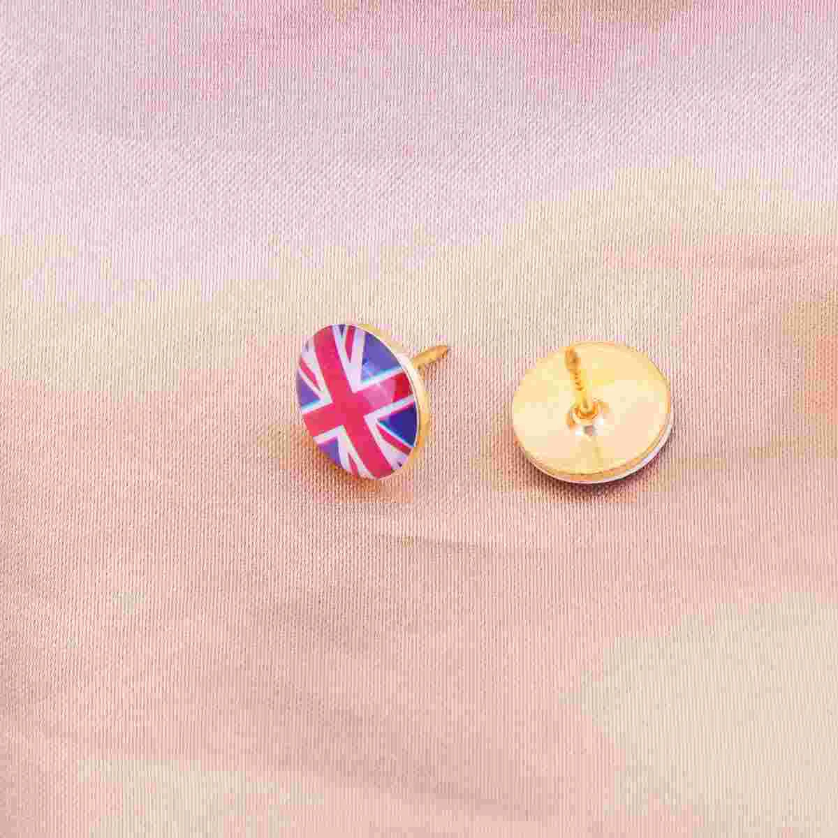 Pink Map Pins, Round Push Pins