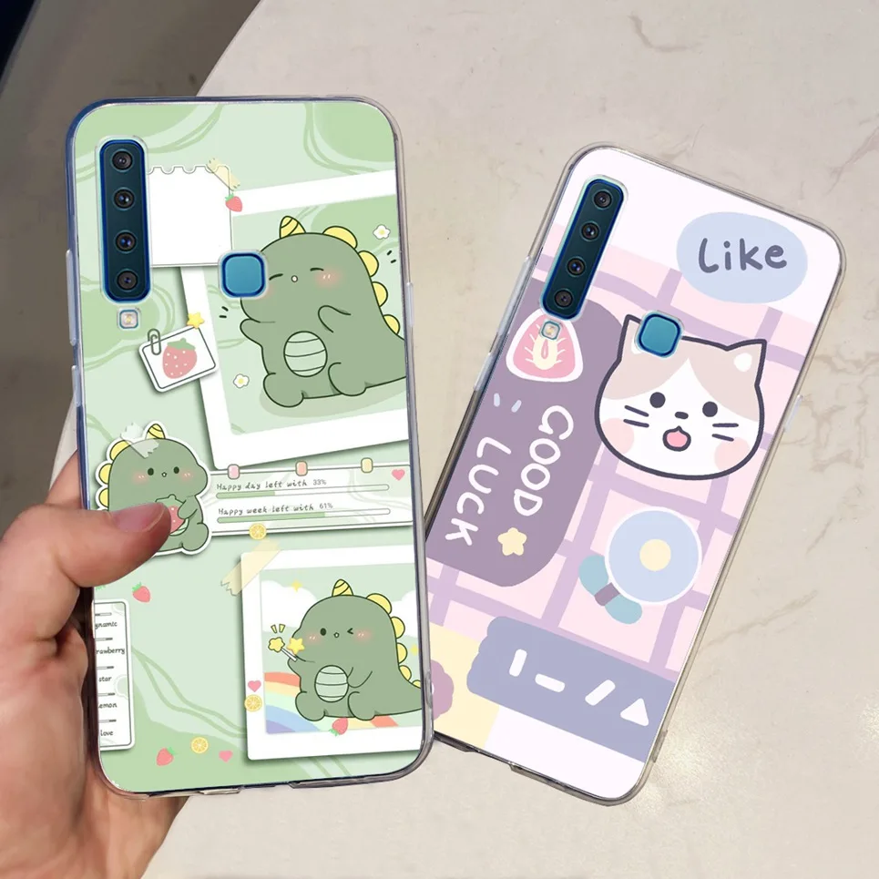 Чехол для Samsung A9 2018, мягкий прозрачный чехол из ТПУ для Samsung Galaxy A9 2018, силиконовый чехол для телефона, женский милый Модный чехол (art.: 3920c4e600a64) - 3920c4e600a64