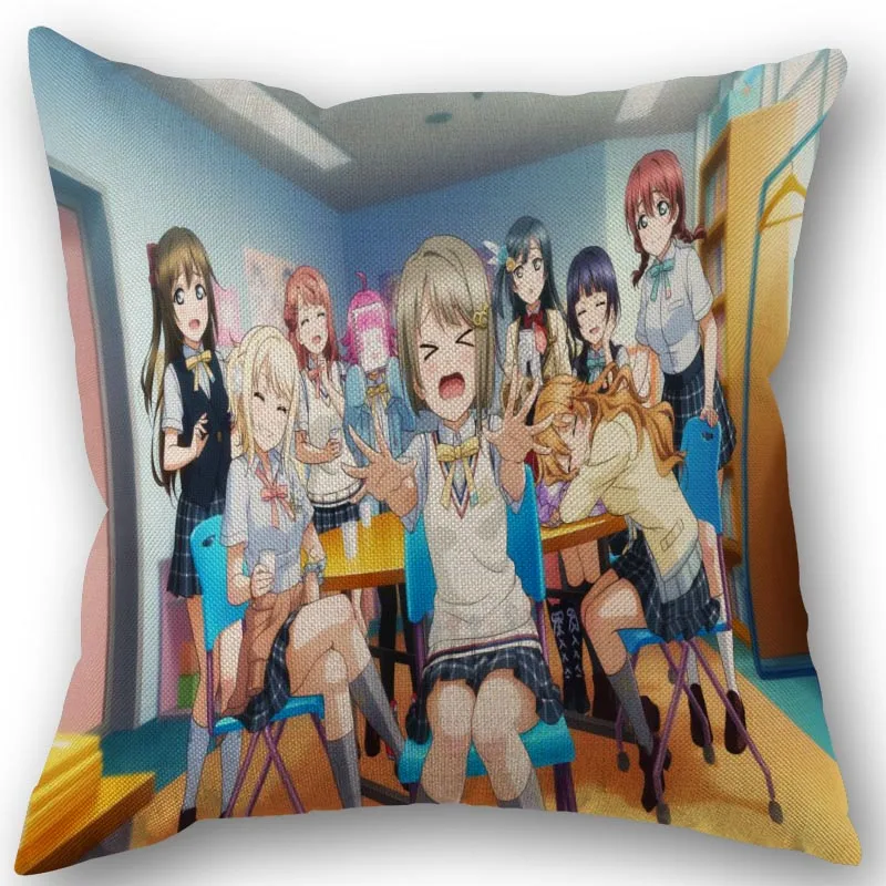 

Love Live! School Idol Festival ALL STARS Pillowcase Home Textile Cotton Linen Fabric 45x45cm One Side Decoration Pillow Covers