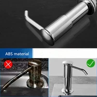 เคาน์เตอร์ครัวเครื่องจ่ายจานพร้อมท่อขยายมือกดสบู่เหลวปั๊มพลาสติกเครื่องจ่ายสบู่สําหรับอุปกรณ์อ่างล้างจาน 4