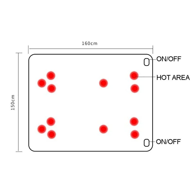 Electric Blanket 5V USB Heater Heated Blanket Mattress Thermostat Electric Heating Winter Body Warmer Camping Outdoor