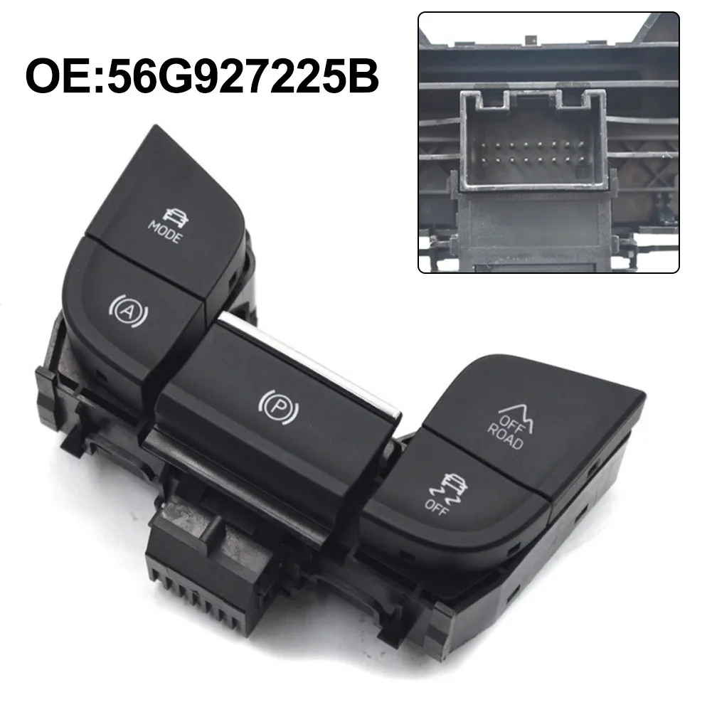 LHD 자동차 핸드 브레이크 스위치 56G927225B Skoda 용 Karoq 용 Kodiaq 핸드 브레이크 시스템 플라스틱 금속 액세서리 자동차