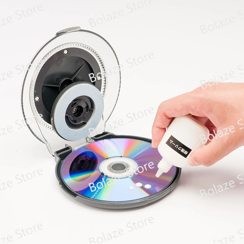 

CD Repair Machine CD Disc Scratch Repair Device DVD Data Recovery Set Cleaning Fluid Paste Tool Cleaner