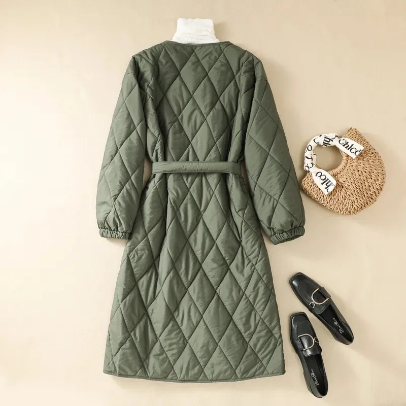 Women's Cut Label Thickened Insulation Medium Length Cotton Jacket 2023 Winter Korean Version Loose Casual Outerwear Cotton Coat