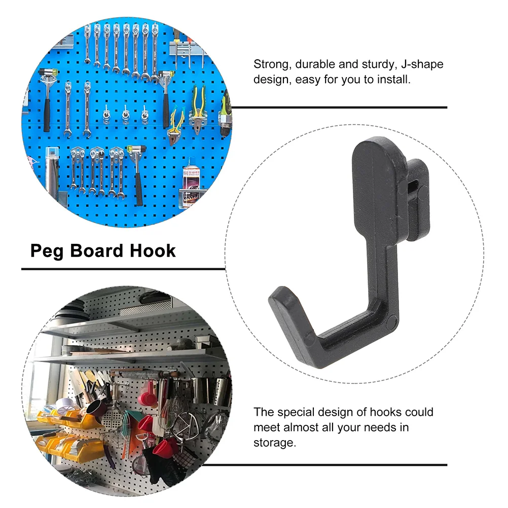 40 Pack 1 Inch Pegboard J Hooks for Hanging Jewelry Necklaces Keys Small  Tools