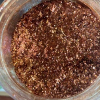 Poudre de mica à gros grains effet scintillant, pigment brillant rouge bronze doré pour nail art, peinture, savon, slime, résine époxy et artisanat 1