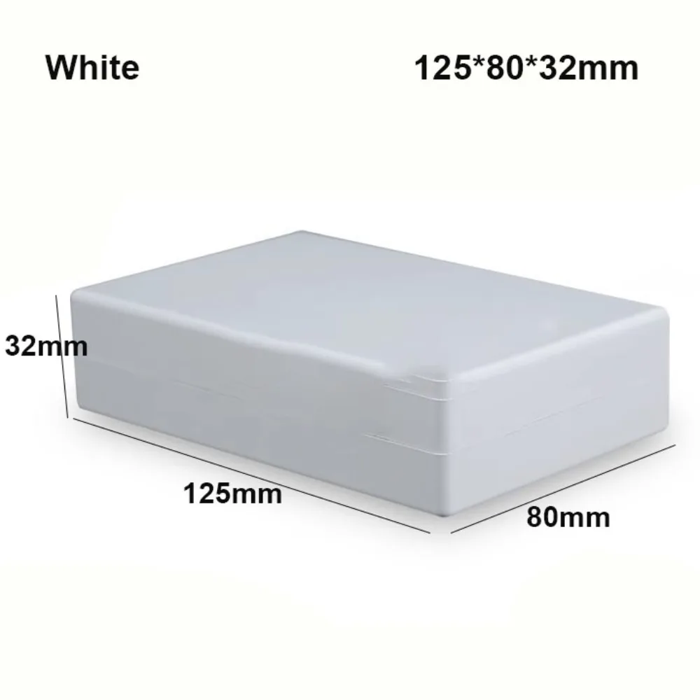 Durable Waterproof ABS Plastic Enclosure Box - Multi-Style Electronic Storage Case in White & Black
