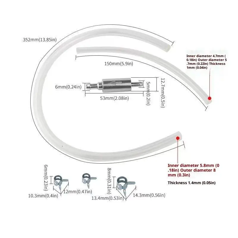 1PC 자동차 클러치 브레이크 블리더 호스 유압 클러치 단방향 밸브 튜브 블리딩 도구 교체 어댑터 키트 자동차 액세서리