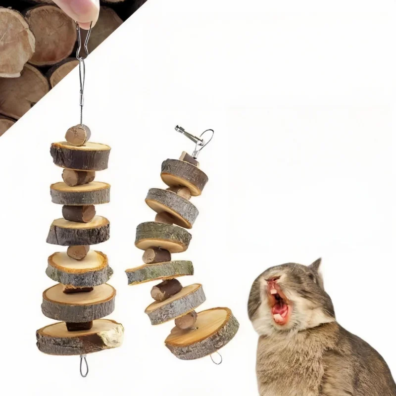 1 pc Random Style Pet Chew Toy, Apple Wood Molar Skewers, Chew Toys For Small Animal, Hamster, Rabbit, Bird, Guinea Pigs, Chinchillas, pet toys pet chew toys hamster toy