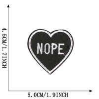 10 Pcs Black & White Letter Patches | Iron-On Embroidered Patches for DIY Clothing Repairs and Customization - Image 4