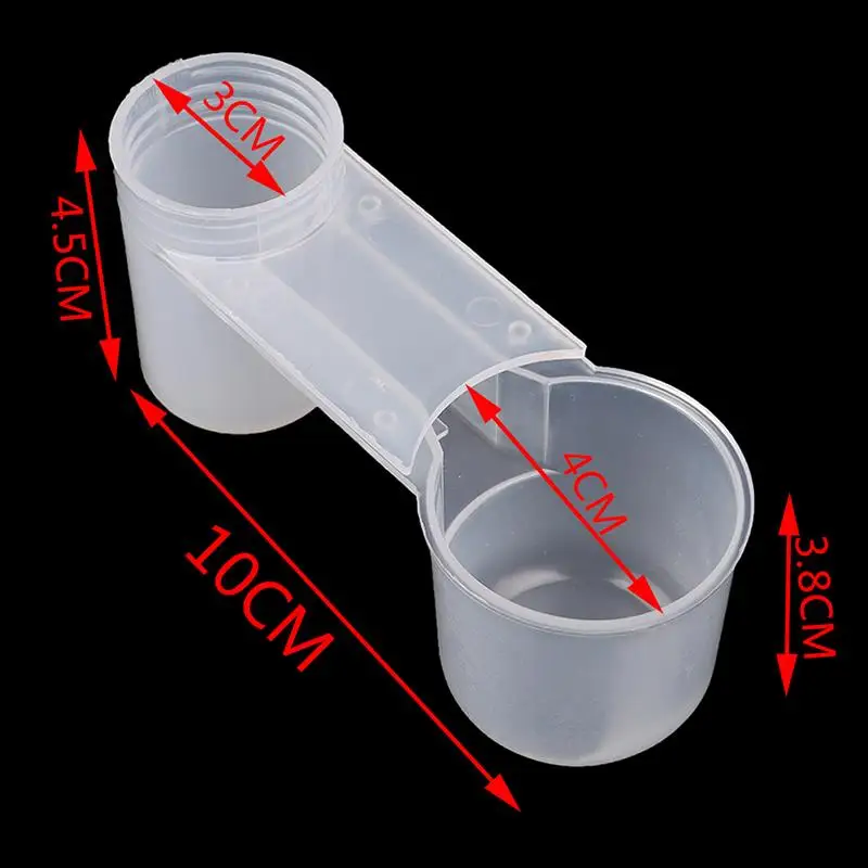 1Pcs Plastic Bird Feeder Clear Water Bottle Drinker Cup for Pigeon Accessories