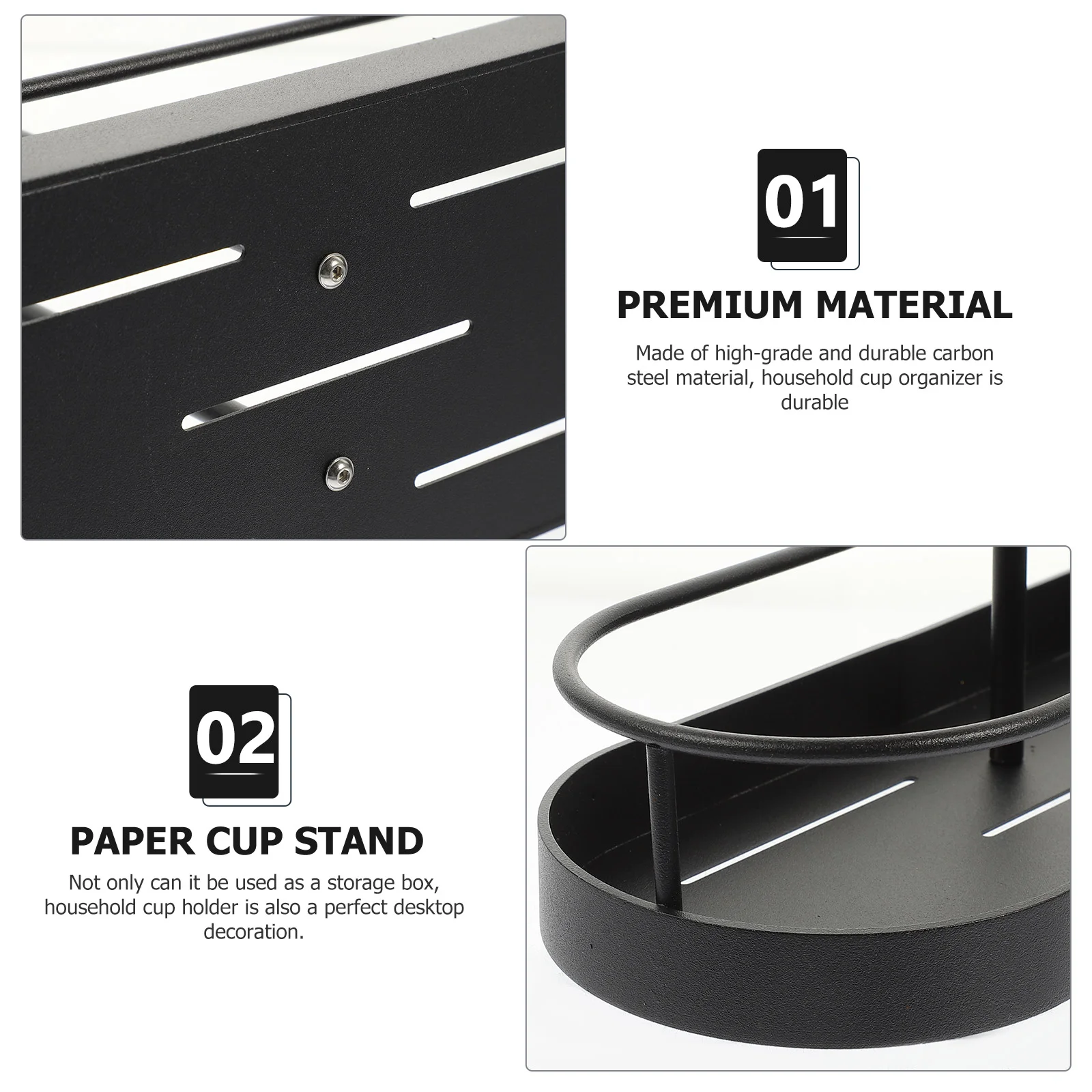 Carbon steel Cup Storage Mount Holder Disposable Glasses Dispenser Papercup Cups Coffee Stand cup storage holder paper cup dispenser