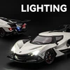 Simulation 1/24 Apollo IE Supercar Model With Sound Light Toy Vehicle Children Boy Birthday Gift Collection Miniature Voiture 4