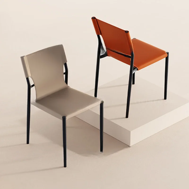 

Conference Leather Dining Chairs Nordic Salon Design Office Balcony Dining Chairs Vintage Sillas Cocina Home Furniture YQ50DC