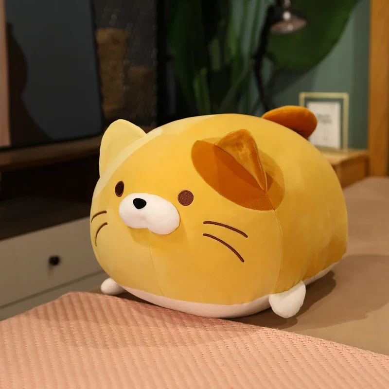 thumbnail image 1 of Peluche de gato gordo de estilo japonés de 60 cm, suave, para abrazar, para decoración de habitación, regalo para niña, lavable, 1 of 5