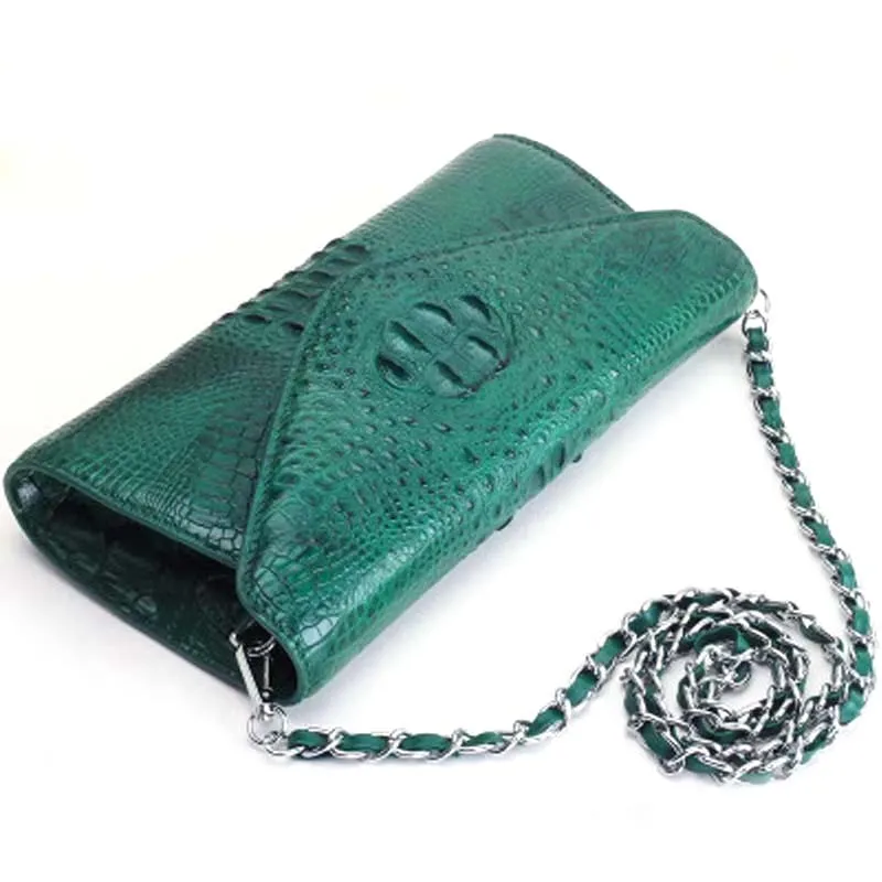 ourui new women chain bag Female crocodile bag No stitching One shoulder female leisure Female