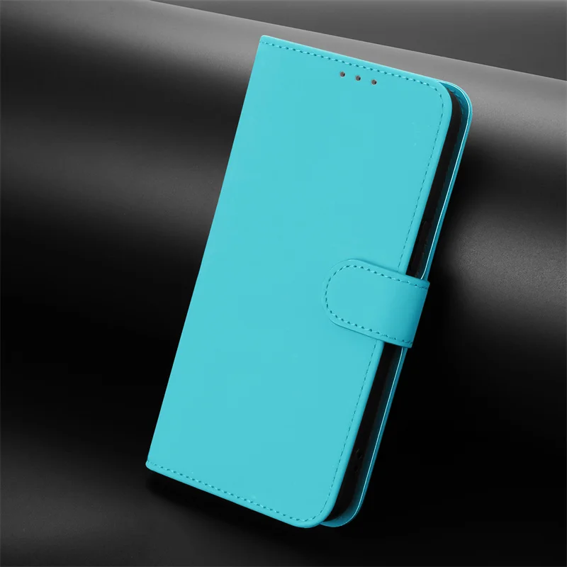 Dopamine Color Flip Stand Wallet Phone Case - Enhanced Protection and Style