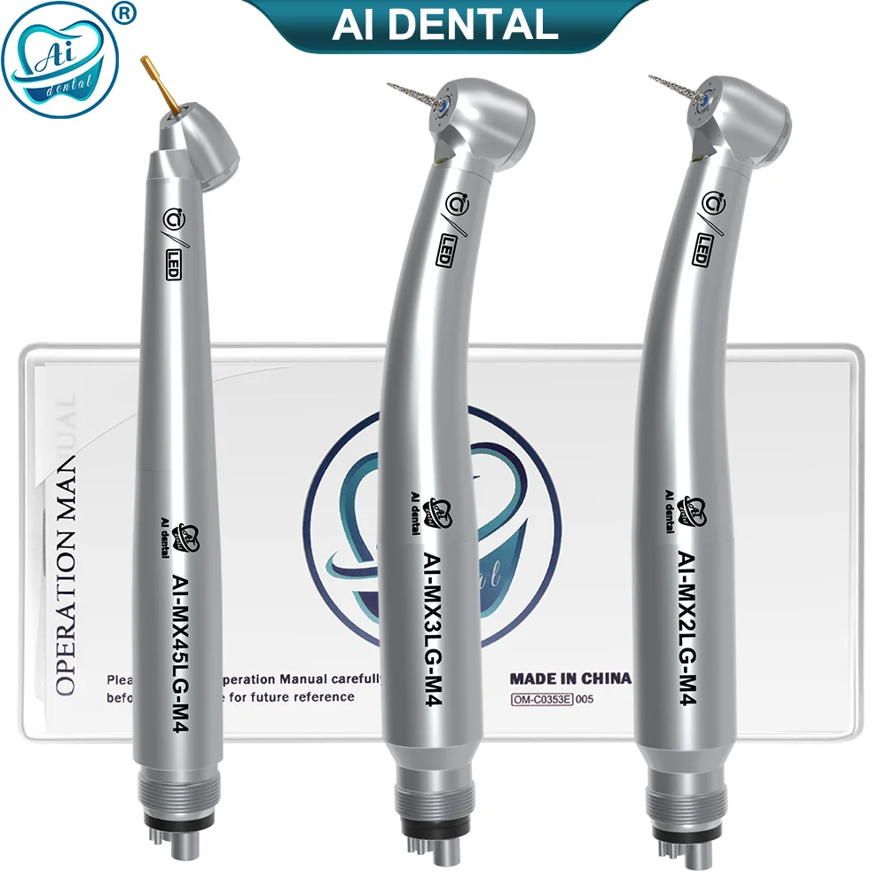 Ai-Mx2Lg/-Mx3Lg/-Mx45Lg Self-Power E-Generator Led Manipolo Ad Alta Velocità 2/4 Fori Mini/Standard/45 ° Testa Turbina Ad Aria