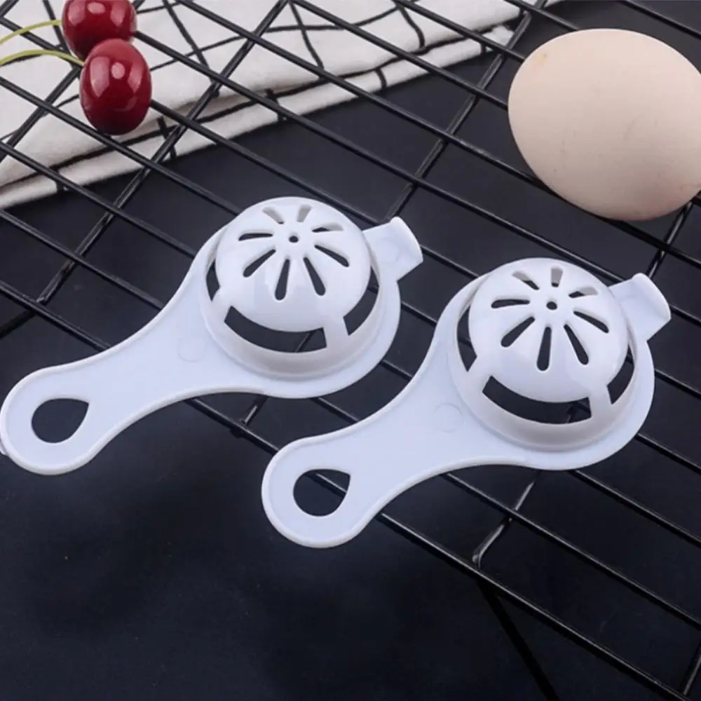 Egg Yolk Separator Egg Divider White Plastic Convenient Household Eggs Tool Filter Cooking Baking Tool Kitchen Accessories egg separator